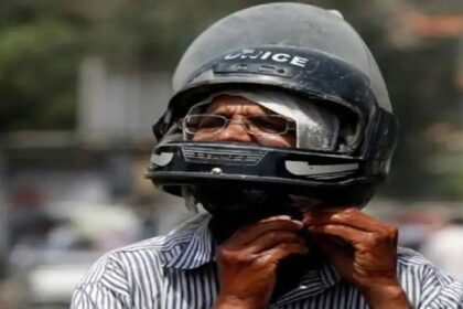 A fine of half a rupee was collected from the motorists who were driving without helmets in Ahmedabad Polices traffic drive in two days