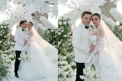 Amy Jackson marries Ed Westwick couple shares wedding photos