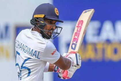 Dinesh Chandimal made a big record by scoring a century against New Zealand