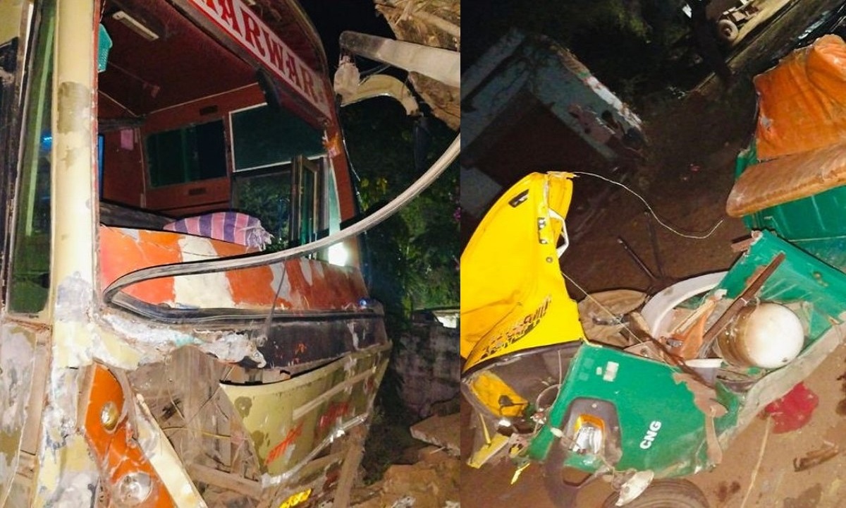 A terrible accident occurred between a tempo and a bus in Rajasthans Dholpur 12 people died tragically