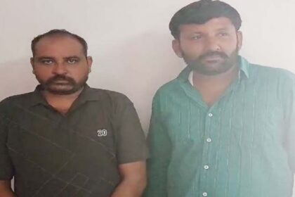 Police arrested two persons who performed a religious event in Kherpur village of Kadi in Mehsana district