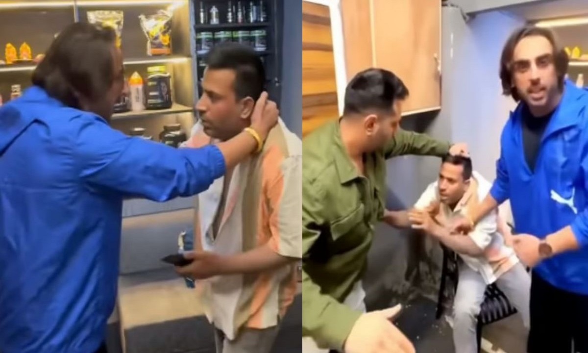 Puneet Superstars beating video goes viral YouTuber seen crying and apologizing