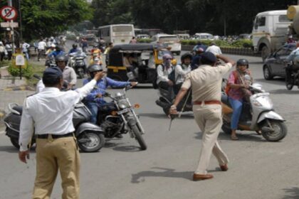 Strict action against police drive in Ahmedabad Driving license of 481 drivers will be suspended